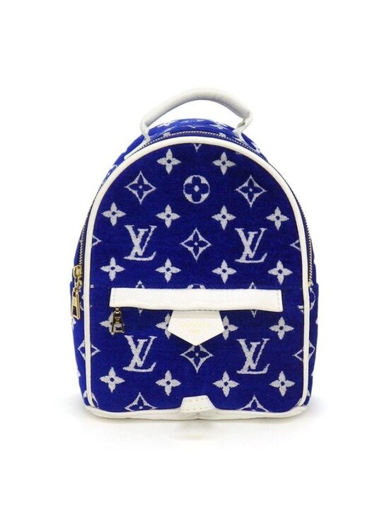 Louis Vuitton Backpack Palm Springs Mini Blue Monogram Jacquard Leather main image 5